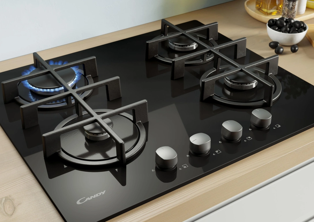 Новые варочные поверхности Candy «Газ на стекле» | mcmaison.ru