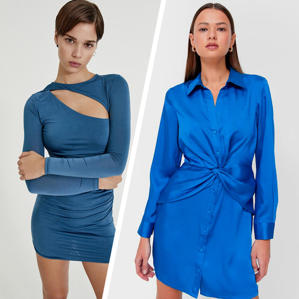 Модные синие платья купить