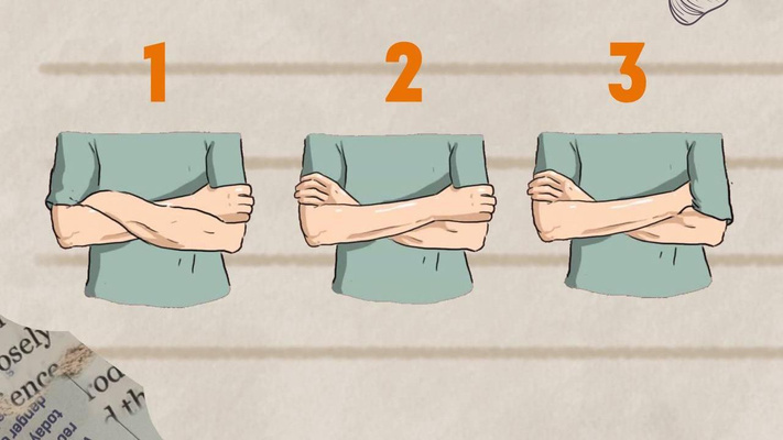 Тест: попросите человека скрестить руки и узнайте все о его характере