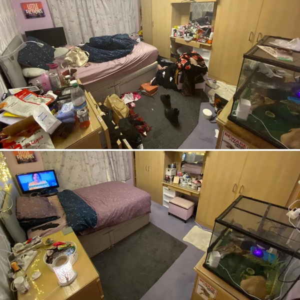 фото квартиры до и после уборки