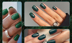 Пихтово-зеленые ногти: маникюр, который приблизит весну