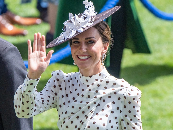 Герцогиня Кэтрин на ипподроме в Аскоте, 17 июня 2022