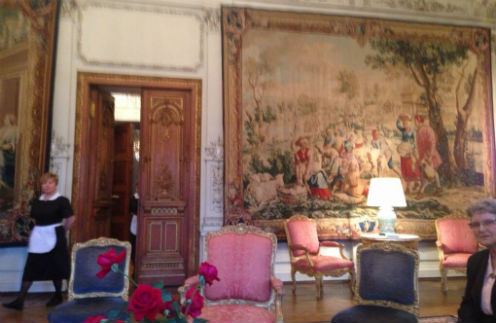 Интерьер одного из помещений резиденции президента Франции