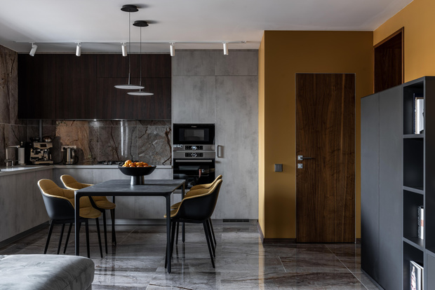 Фото №6 - Серый + горчица: уютная квартира 108 м² в Самаре