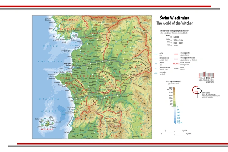 Польские географы составили подробную карту мира «Ведьмака»