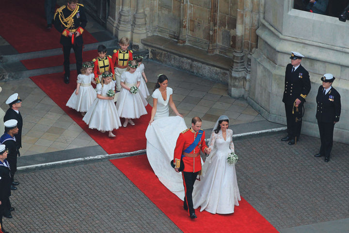 27 апреля 2011 года: венчание принца Уэльского Уильяма и Кейт Миддлтон.