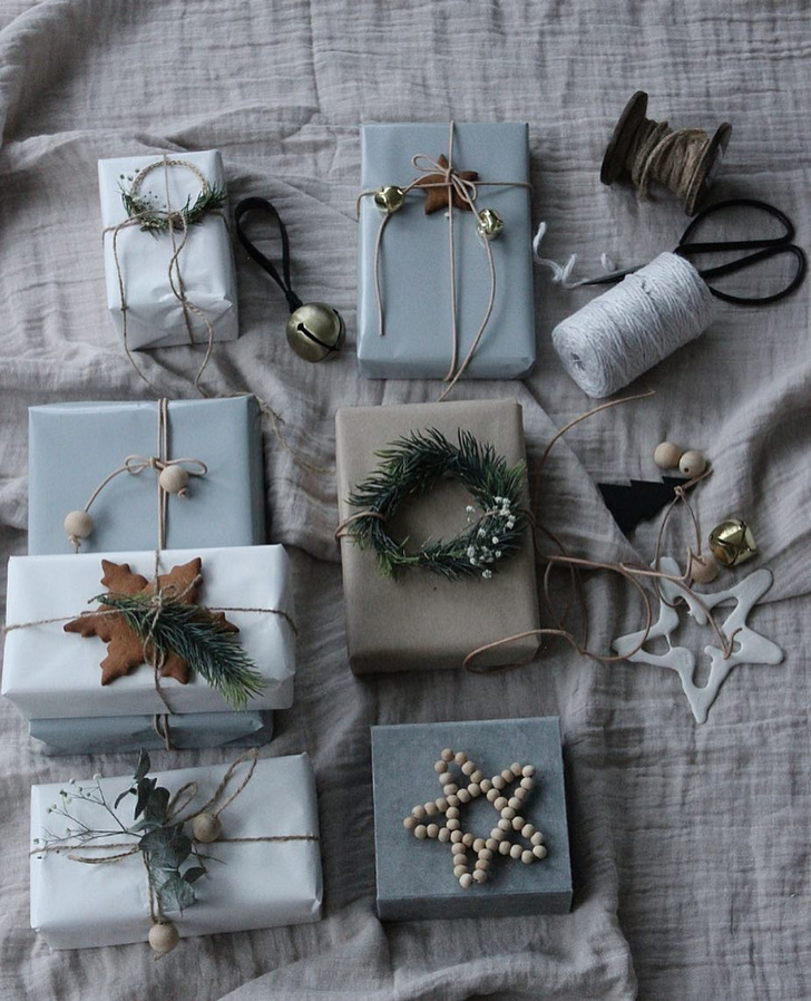 Как упаковать подарки на Новый год: 25 идей из Instagram (запрещенная в России экстремистская организация)