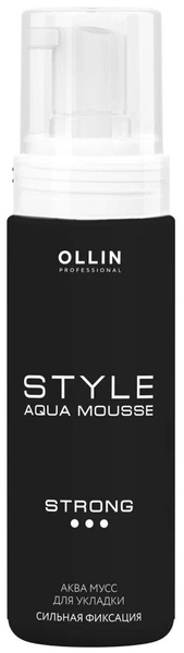 OLLIN Professional аква-мусс Style сильной фиксации