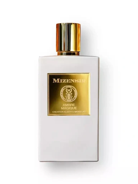 Восточно-цветочный аромат Ambre Magique Mizensir с нотами флердоранжа, мандарина, кардамона, болгарской розы, амбры, ванили и молекулой cachalox
