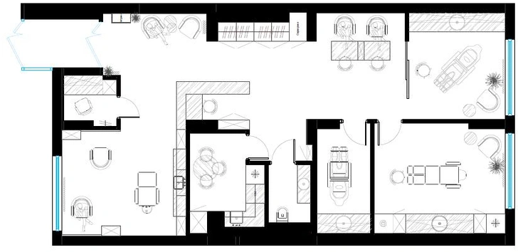 Салон красоты в Санкт-Петербурге. Проект бюро SAMO architects.