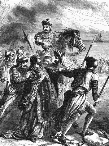 Арест 1-го герцога Глостера (иллюстрация из учебника)