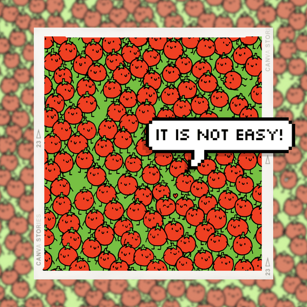 Тест на внимательность: Найди яблоки среди томатов! 🍎