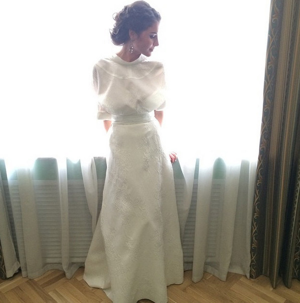 Платье невесты сшила модельер Светлана Тегин