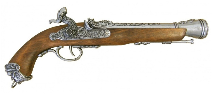 Пистолет кремневый (Италия, XVIII век)