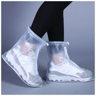 Чехлы-дождевики на обувь / бахилы для защиты от дождя и грязи на замке, многоразовые