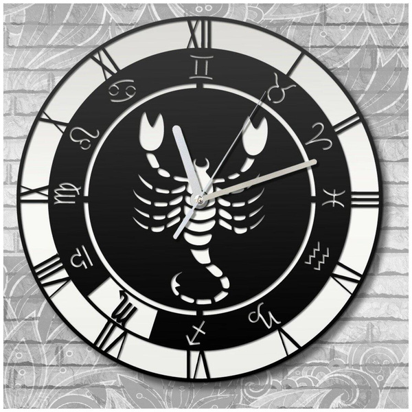 Настенные часы деревянные «Знаки зодиака»