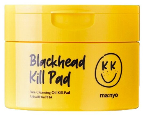 Очищающие гидрофильные диски Manyo Black Head Kill Pad AHA/BHA/PHA кислотами (200 ml./ 50 шт) гидрофильное масло корейское, корейская косметика