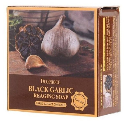 Очищающее мыло с экстрактом черного чеснока Deoproce Soap Black Garlic