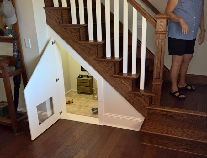 Круче Гарри Поттера: собаке сделали комнату под лестницей