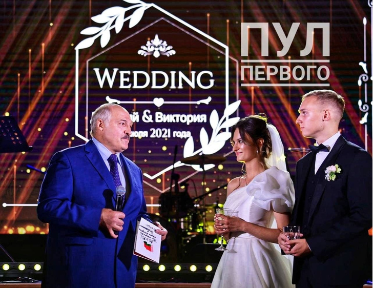 «Невеста просто красавица»: фото со свадьбы старшей внучки Александра Лукашенко