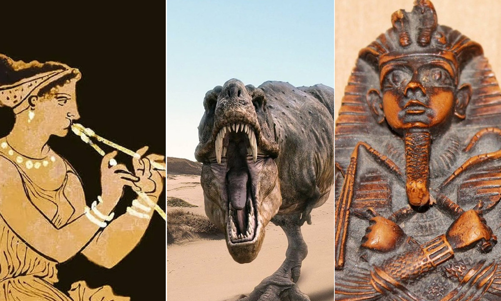 Звуки древнего египта слушать. Звук в древности. Египтяне с динозаврами. Динозавр древний Мумия. Фото звука древность.