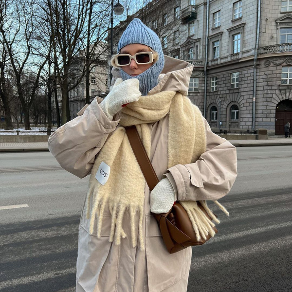 Как стильно носить балаклаву зимой 2023