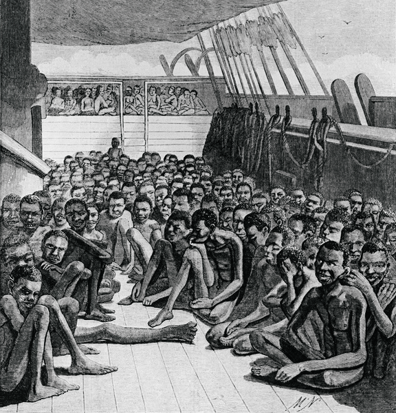 Захваченный патрулем барк «Вилдфайр», нелегально перевозивший рабов в 1860 году