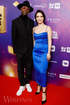 <p>Седрик Гасаида и Ольга на премии «Жара Music Awards-2021»</p>