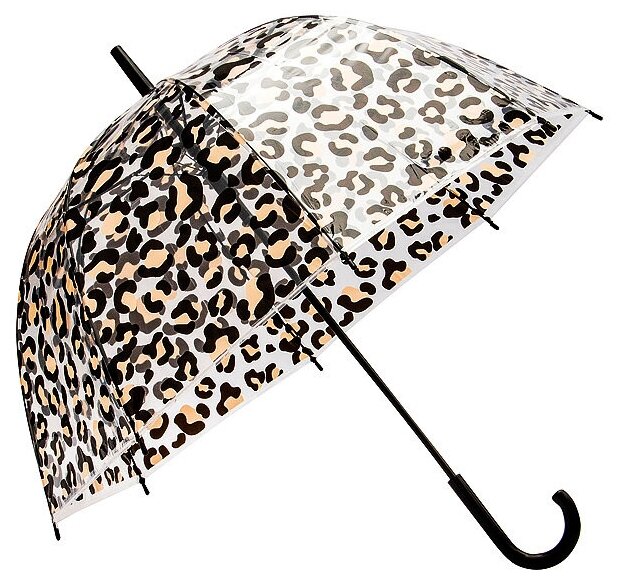 Зонт-трость с леопардовым принтом
