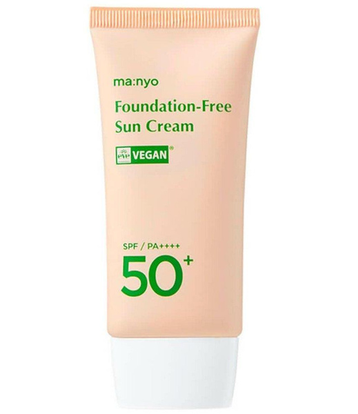Manyo Тонирующий солнцезащитный крем на физических фильтрах Foundation-Free Sun Cream SPF50+ PA++++, 50 мл