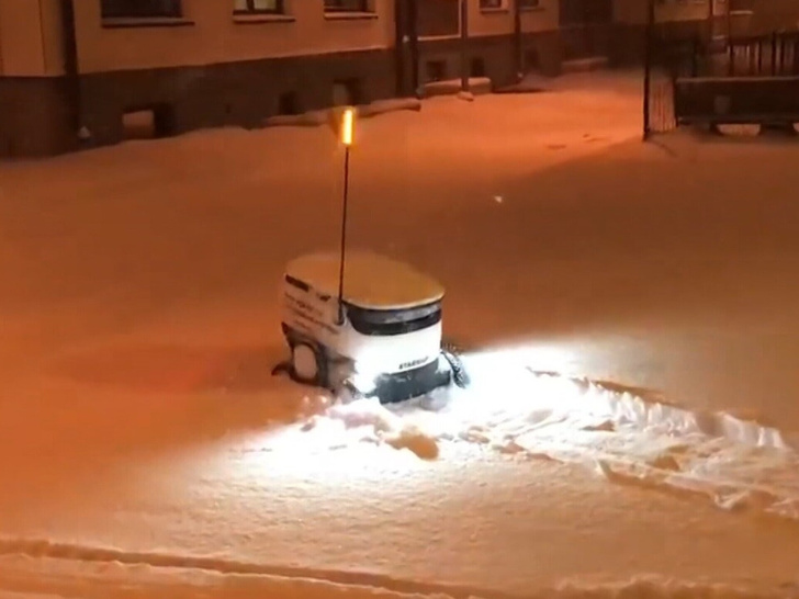 Зима застала эстонских роботов врасплох