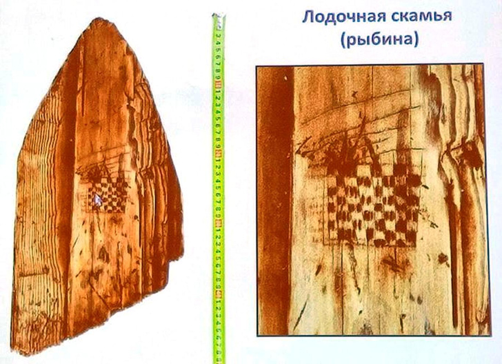 Расчертили прямо на лодке: посмотрите на шахматную доску древних новгородцев