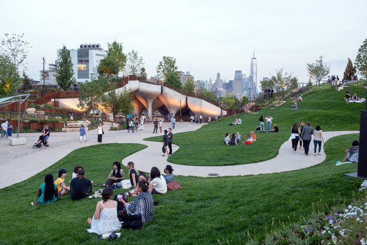 Парк Little Island в Нью-Йорке по проекту Томаса Хезервика