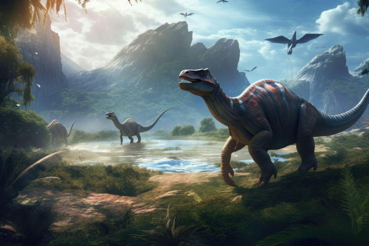 Современники динозавров: наши дальние предки ходили по Земле в одно время с ти-рексом и диплодоком