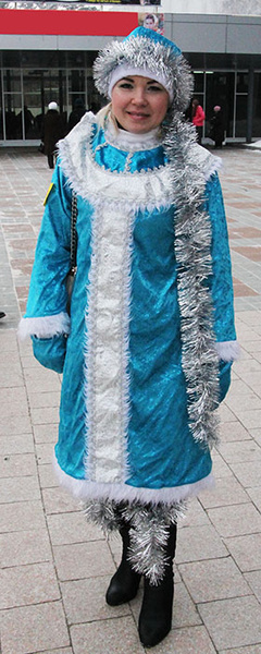 шествие Дедов Морозов в Ангарске