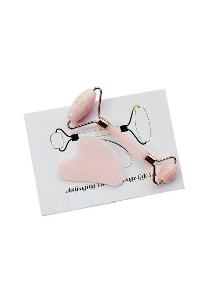 Набор для массажа лица «Гуаша» Из розового Кварца (скребок+роллер)Где купить: market.yandex.ru