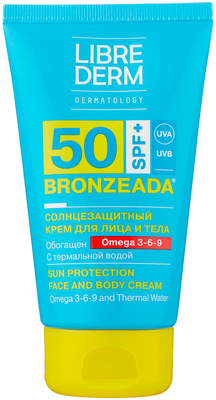 Librederm Bronzeada солнцезащитный крем для лица и тела Omega 3-6-9 SPF 50