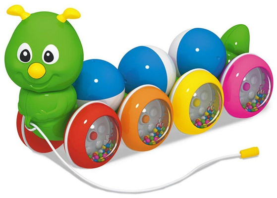 Каталка-игрушка Гусеница с шариками