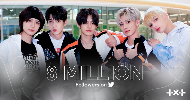 Гордитесь, BTS! TXT набрали 8 млн подписчиков в Твиттере