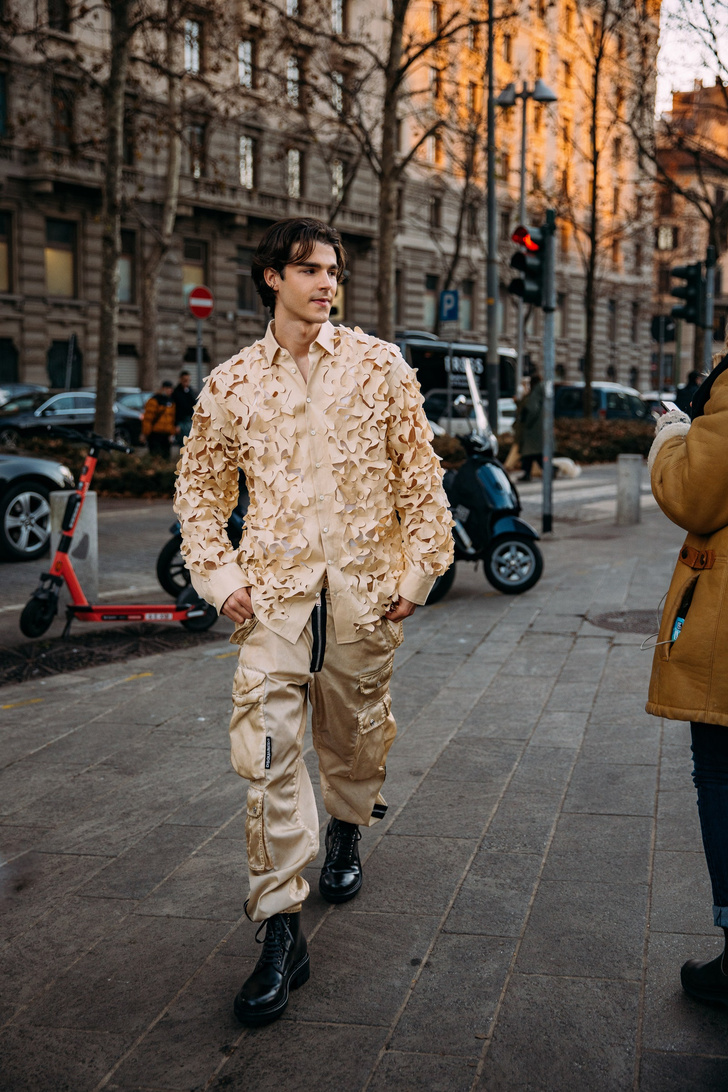 Фото №4 - Стритстайл на Неделе моды в Милане: как одеваются самые модные мужчины в этом сезоне?