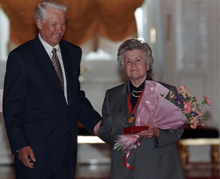 Борис Ельцин и Ирина Антонова
