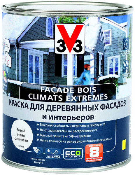 Краска акриловая V33 Climats Extremes для деревянных фасадов и интерьеров