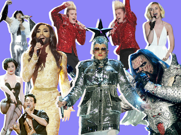 Самые яркие (и странные) сценические наряды за всю историю Евровидения