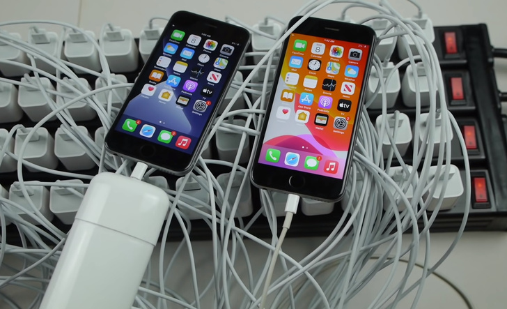 Правда ли, что от 100 зарядок айфон зарядится быстрее, чем от одной (эксперимент, видео)
