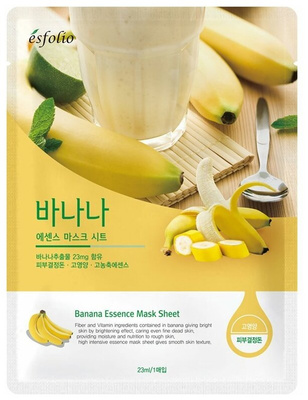 Esfolio Маска тканевая банановая Banana Essence Mask Sheet
