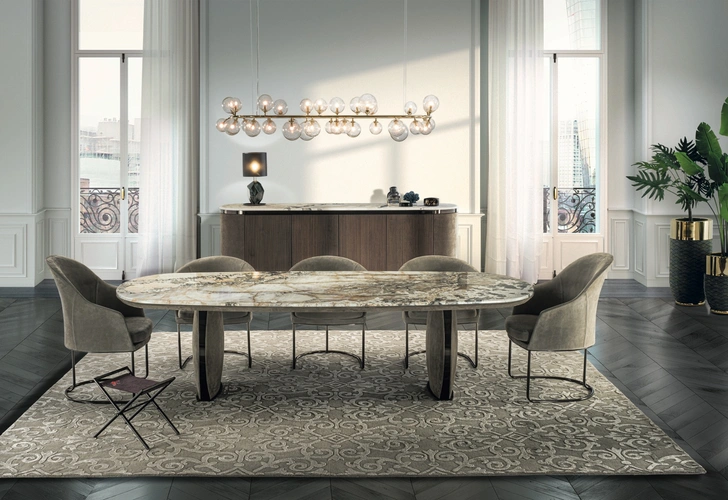 Стол Lotus из коллекции Sartoria, дизайн Джузеппе Яспарра, Longhi. | mydecor.ru