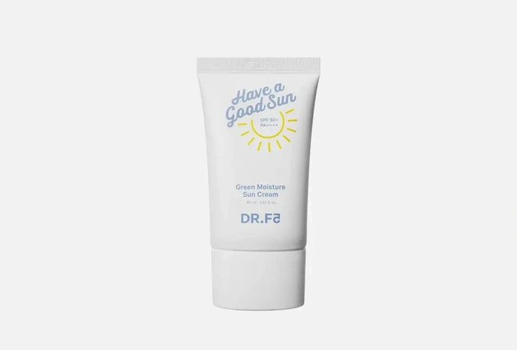 Солнцезащитный крем «Ультра увлажнение» DR.F5 Green Moisture Sun Cream SPF50+ PA++++