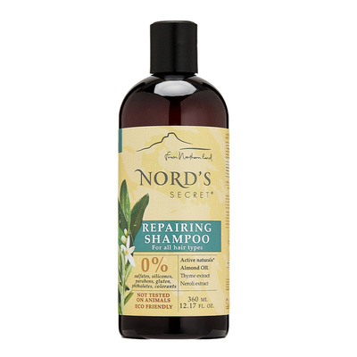 Восстанавливающий шампунь с цветком Нероли и маслом миндаля, Nord's Secret
