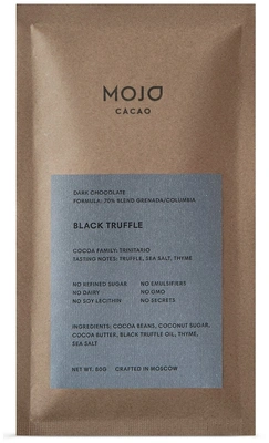 Шоколад Mojo Cacao «Black Truffle» горький с черным трюфелем