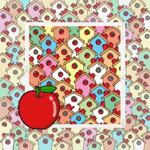 Тест на глазастость: Сможешь найти три яблока среди птичек? 🍎
